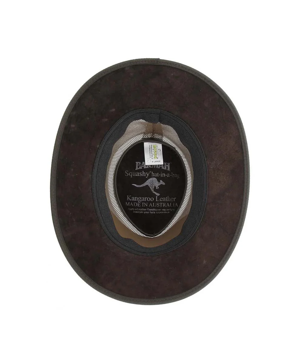 Barmah Squashy Roo Leather Cooler Hat - Image 4