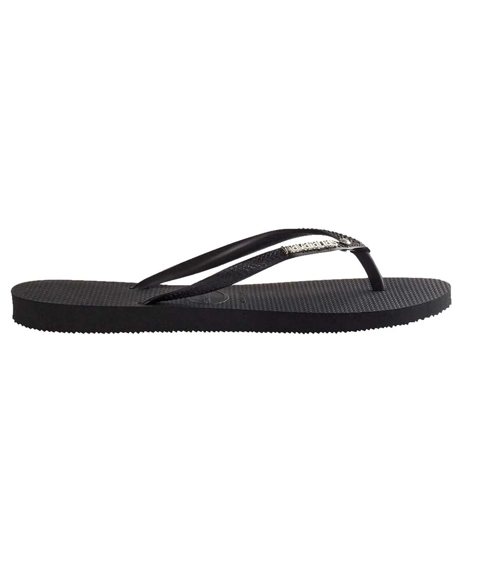 Havaianas Women's Slim Metal Logo Crystal Thongs - Image 7