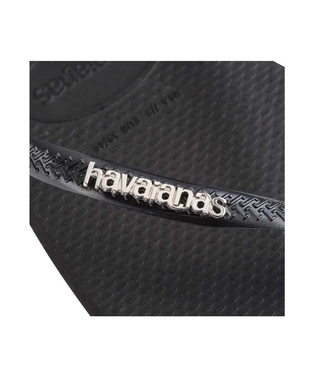 Havaianas Women's Slim Square Metalic Logo Thongs - Image 4