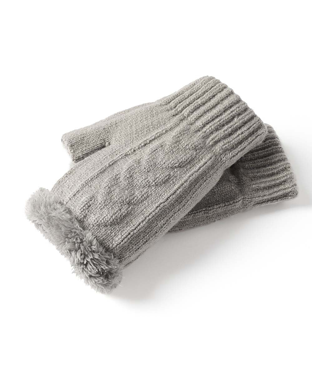 Fingerless Plush Gloves - Image 3