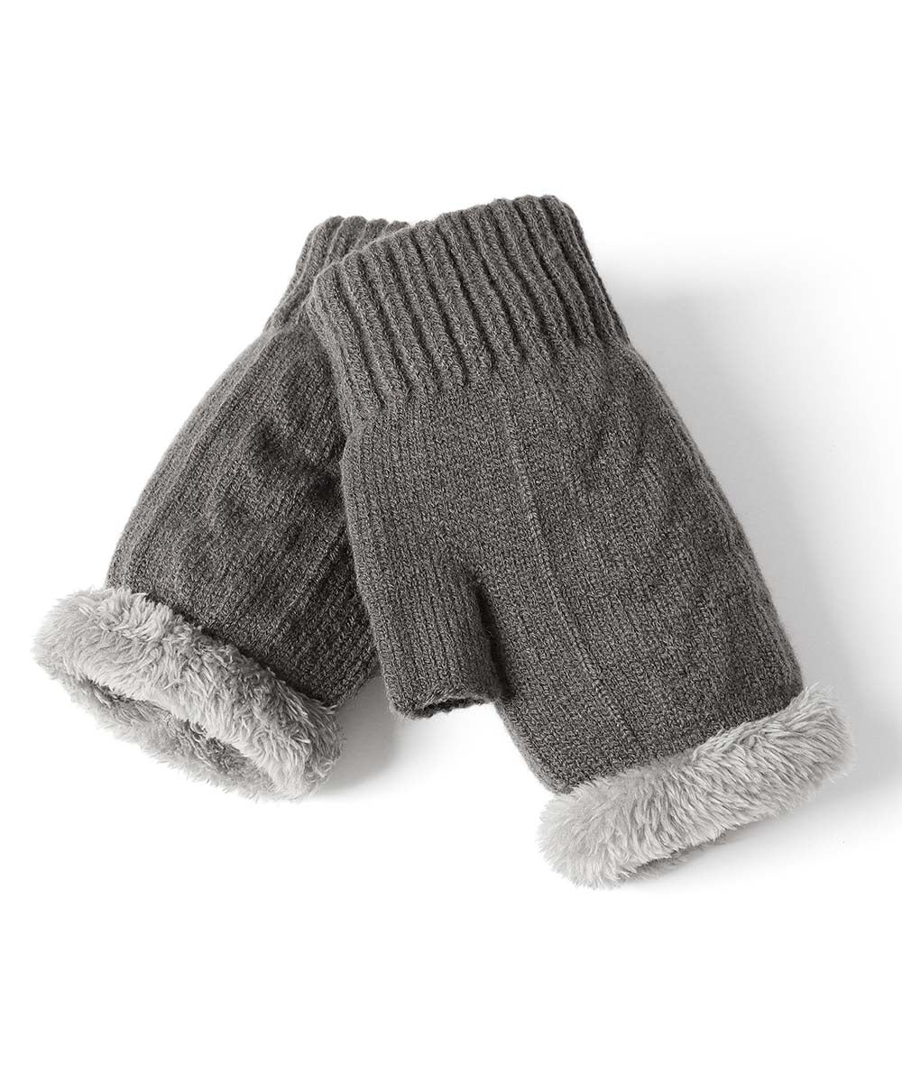 Fingerless Plush Gloves - Image 4