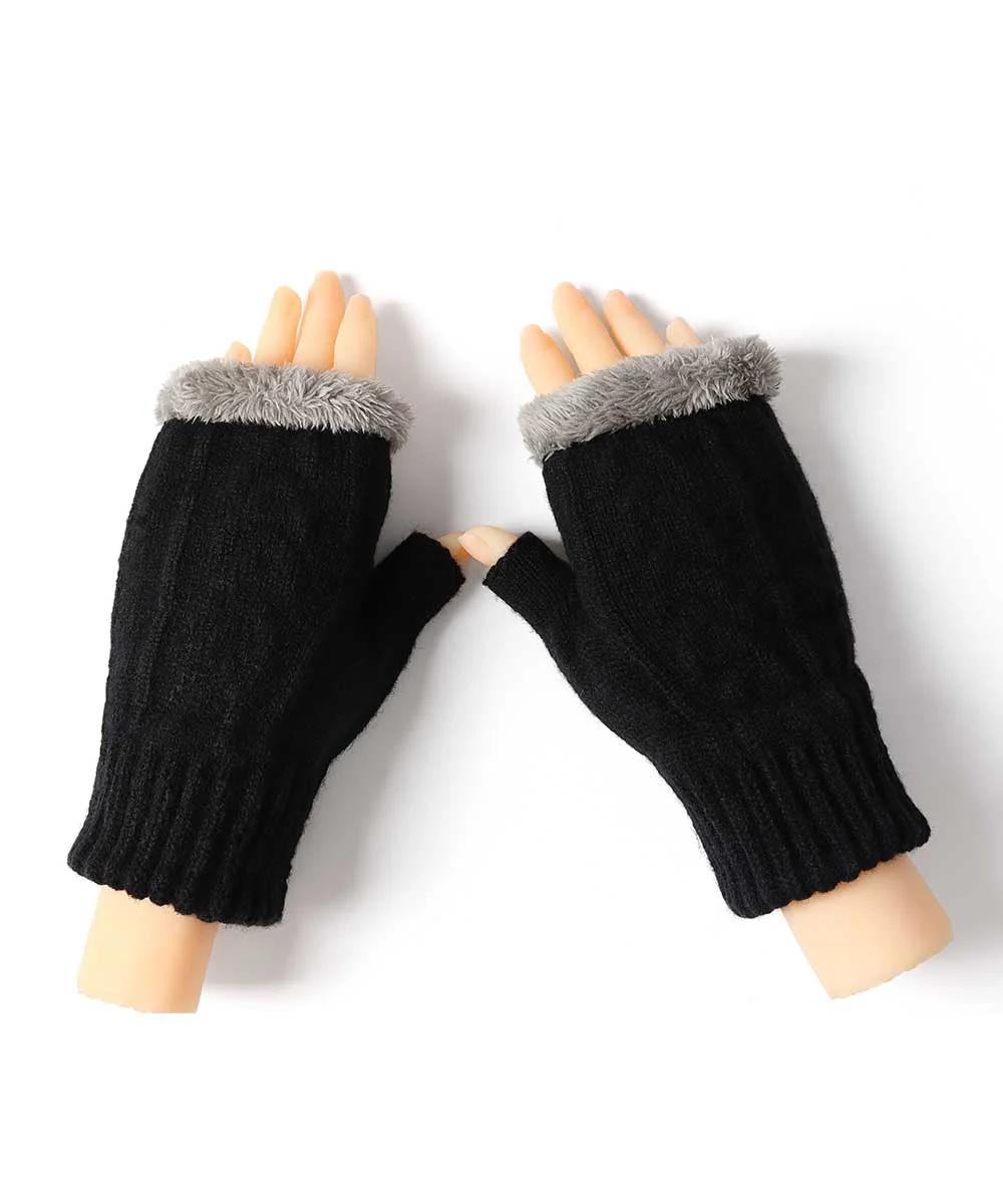 Fingerless Plush Gloves - Image 8