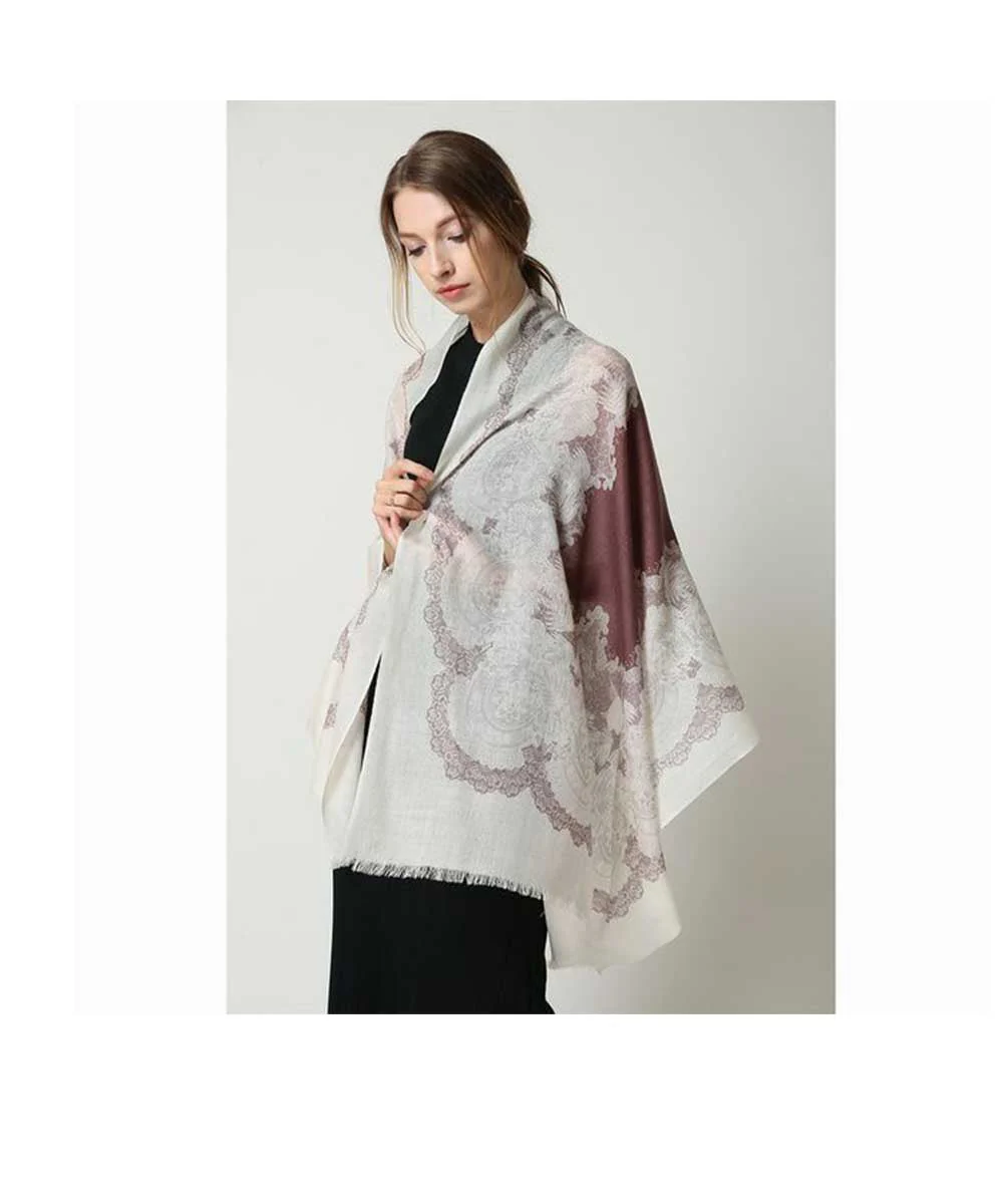 Merino Wool Print UGG Scarf - Image 7