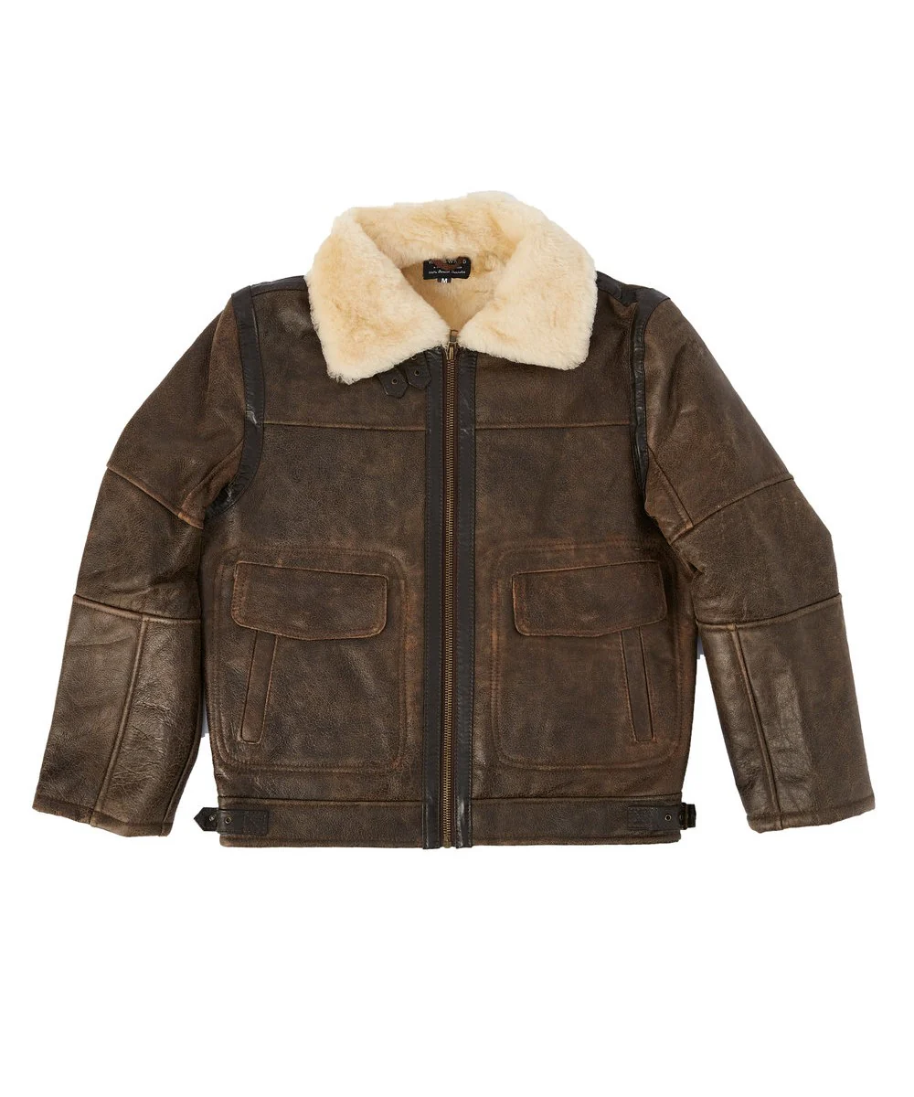 Men's Nappa Bomber Sheepskin Jacket - Image 4
