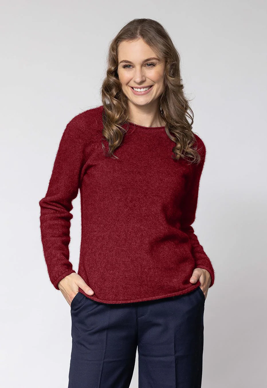 Women's Rutland Crew Merino Possum Sweater - Image 3