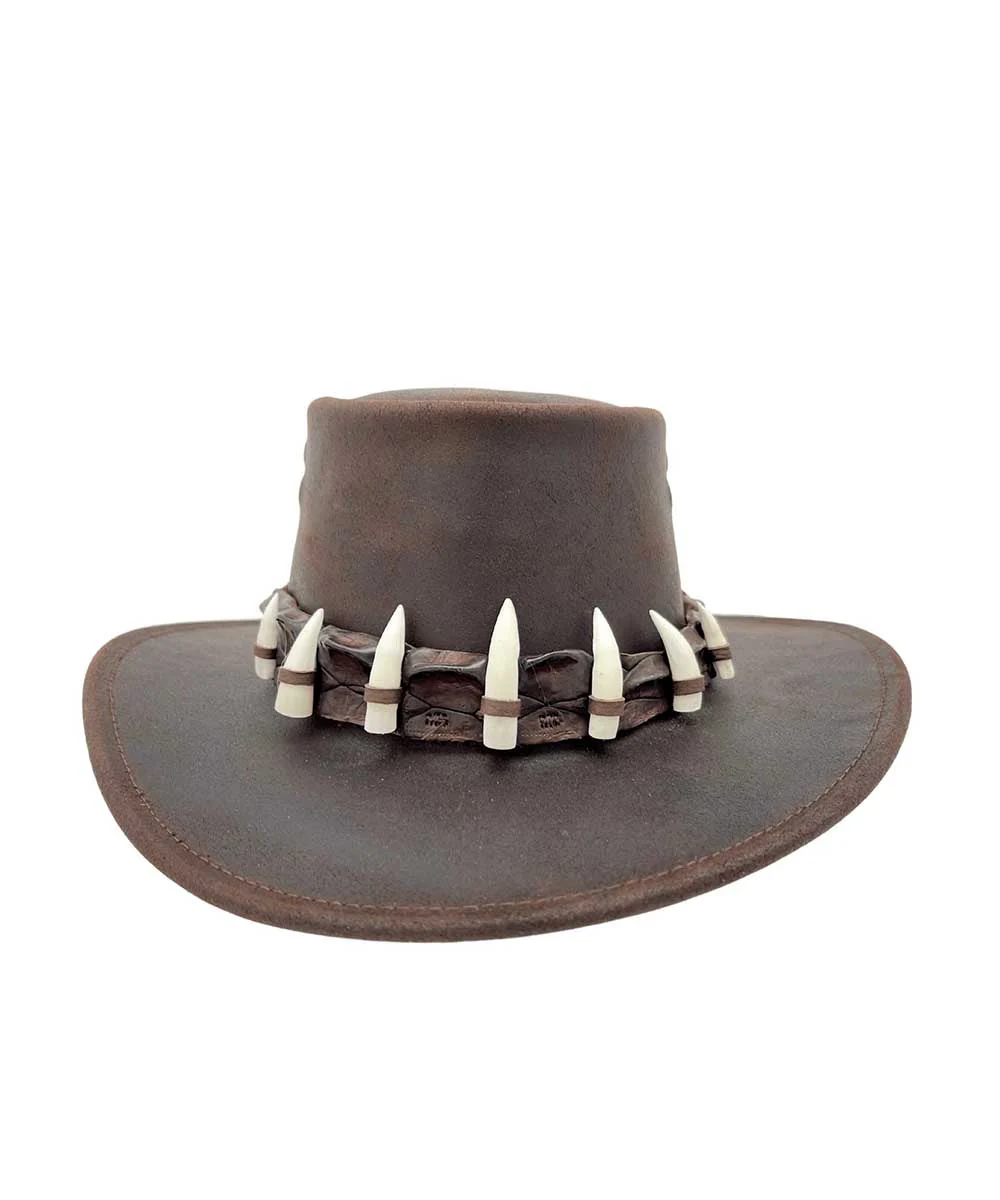 Jacaru Wallaroo Oil Croc Tooth Hat - Image 3